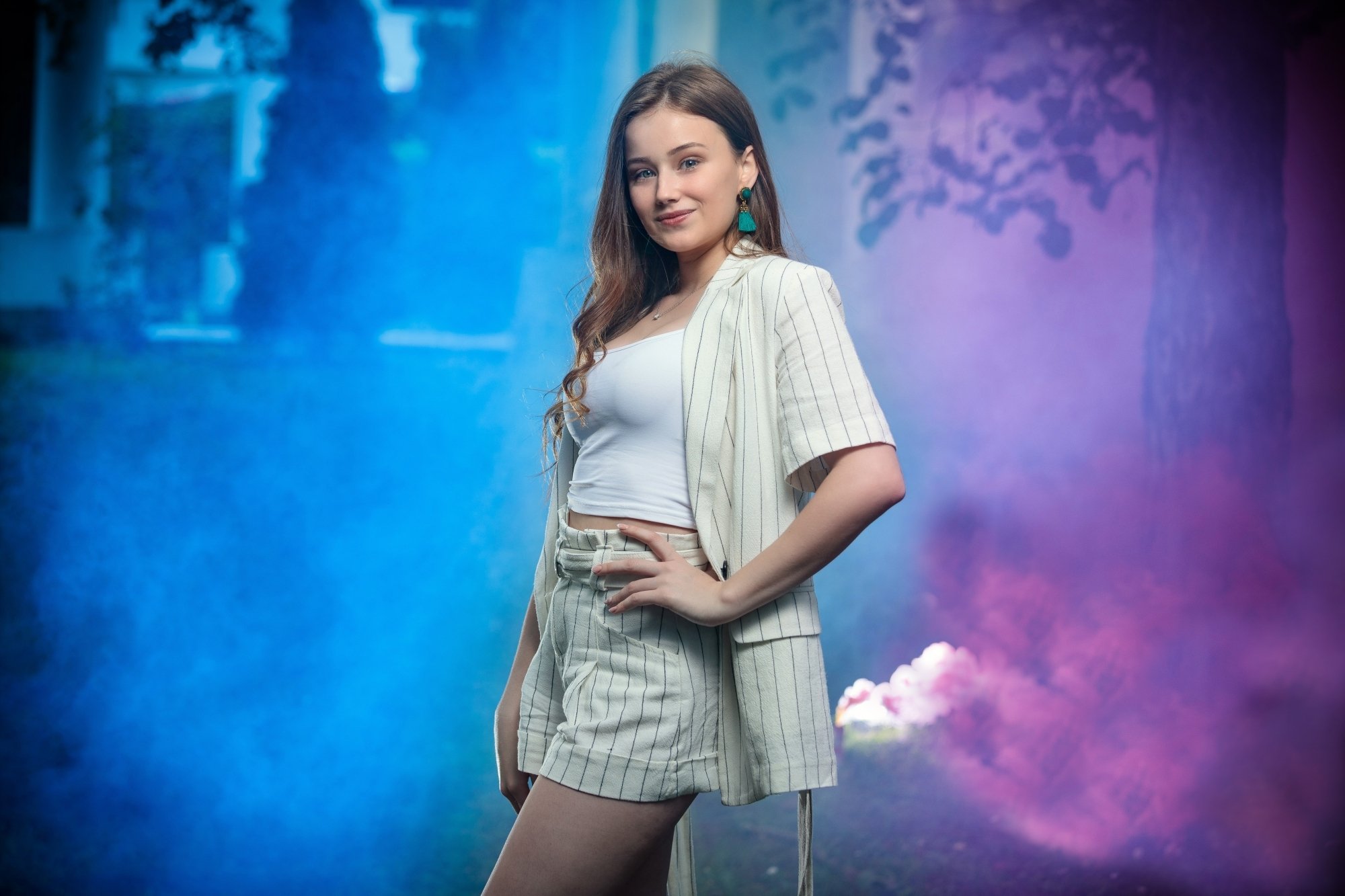 фотосесия абитуриентка с ефектно осветление