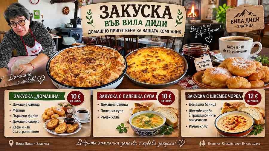 Допълнителни услуги във Вила Диди – вила под наем около София